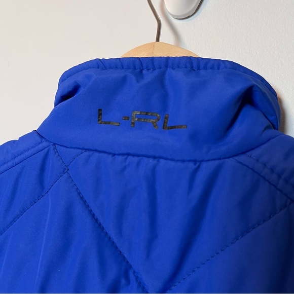 Lauren Ralph Lauren Diamond Quilted Vest Womens S Royal Blue Full Zip EUC - Picture 5 of 6